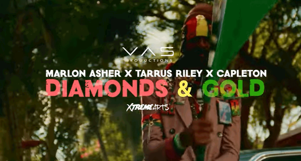 Video: Marlon Asher X Tarrus Riley X Capleton – Diamonds & Gold [Don Corleon]
