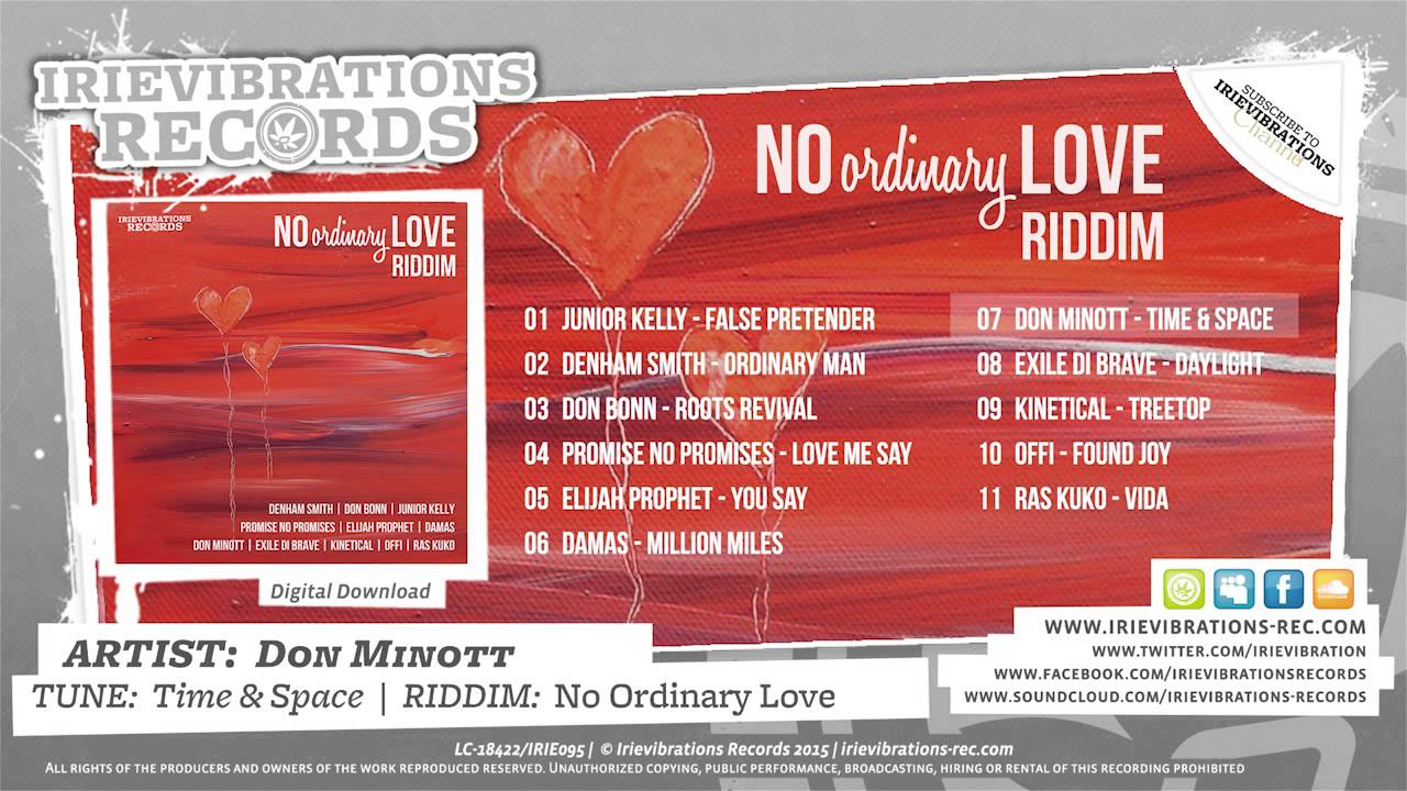 Audio: Don Minott - Time & Space (No Ordinary Love Riddim)