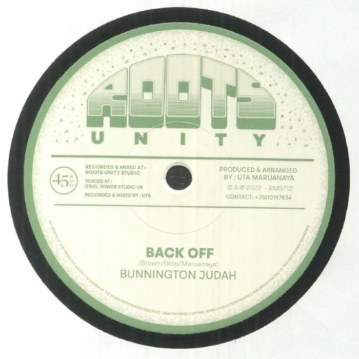 Bunnington Judah / Roots Unity - Back Off