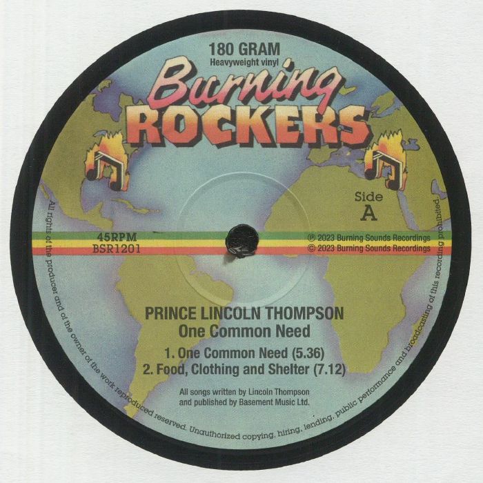 Lincoln Prince Thompson / The Royal Rasses - One Common Need