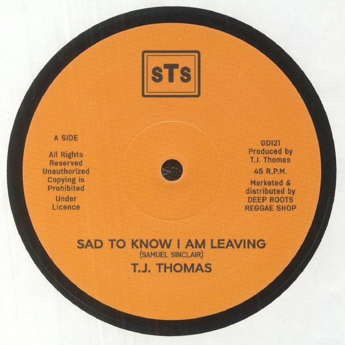 Tj Thomas - Sad To Know I Am Leaving (reissue)