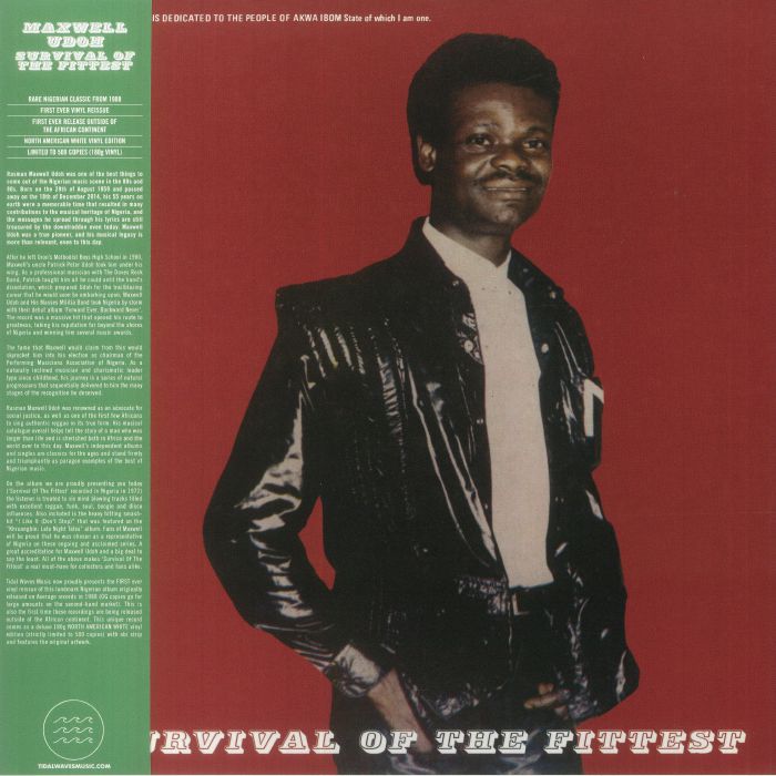 Maxwell Udoh - Survival Of The Fittest (reissue)