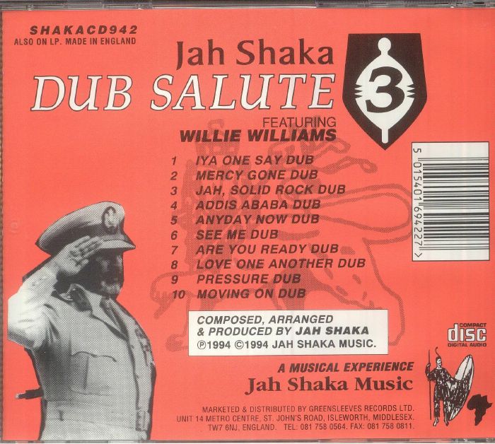 Jah Shaka Feat Willie Williams - Dub Salute 3
