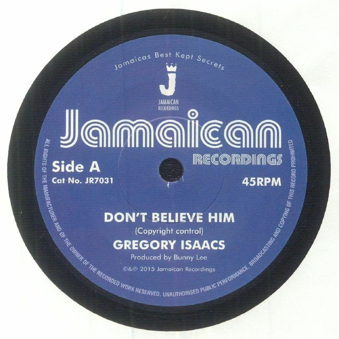 Gregory Isaacs - Don't Believe Him (reissue)