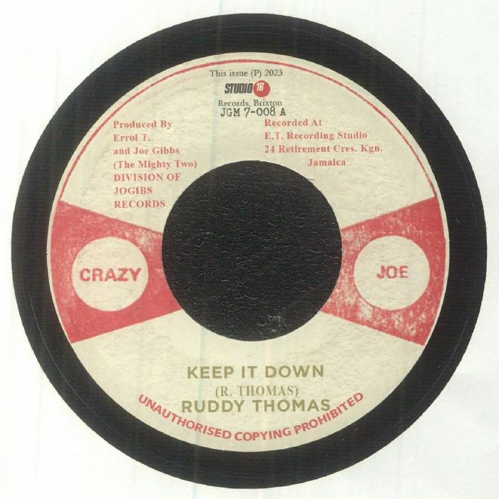 Ruddy Thomas - Keep It Down (reissue)