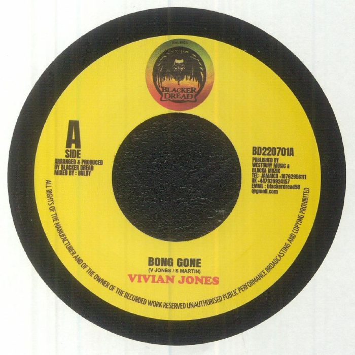 Vivian Jones / Blacker Dread Players - Bong Gone